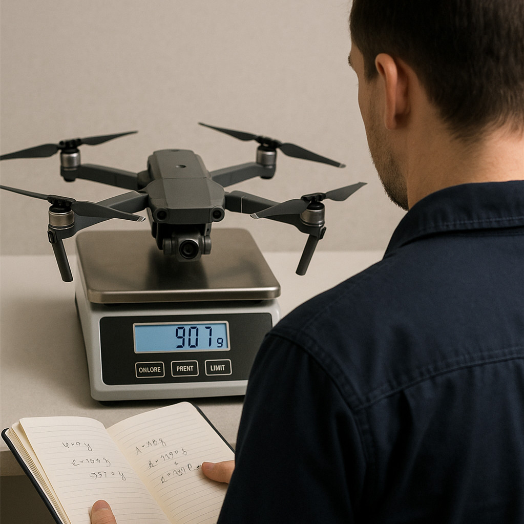 Calculate drone weight